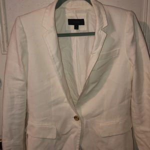 jCrew Regent Blazer white linen